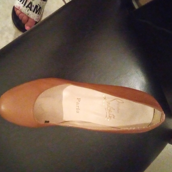 Christrian louievaton red bottom heels bage shoe red bottom heel size 5 - Picture 3 of 6